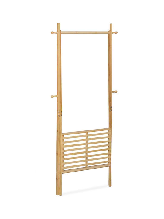 Relaxdays Cuier de podea din Bambus Bej 160x74cm