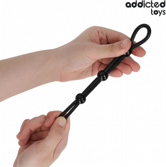 Addicted Toys Inel Pentru Penis Din Silicon Negru