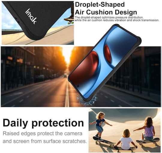Imak Matte Back Cover Σιλικόνης Μαύρο (Realme GT 7)