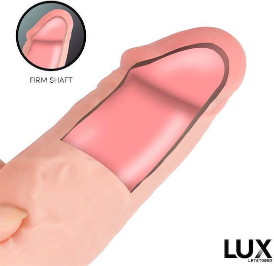Lux Triple Realistic Dildo with Scrotum
