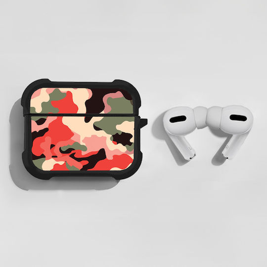 Sonique Camouflage Army Series Калъф в Червен цвят за Apple AirPods Pro