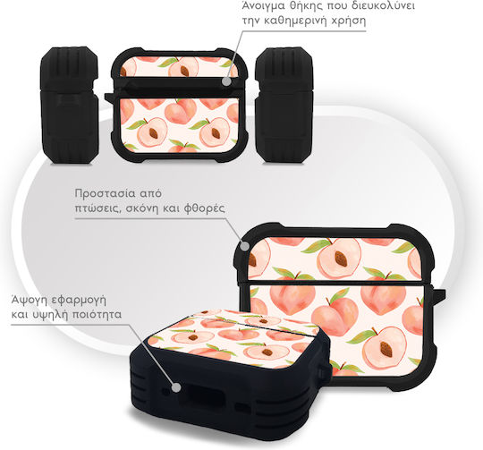 Sonique Fruit Series Case Silicone in Orange color for Apple AirPods Pro
