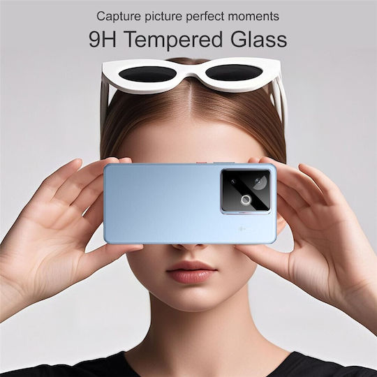 Imak Camera Protection Tempered Glass Black for the Realme GT 7 5G, GT 7T 5G