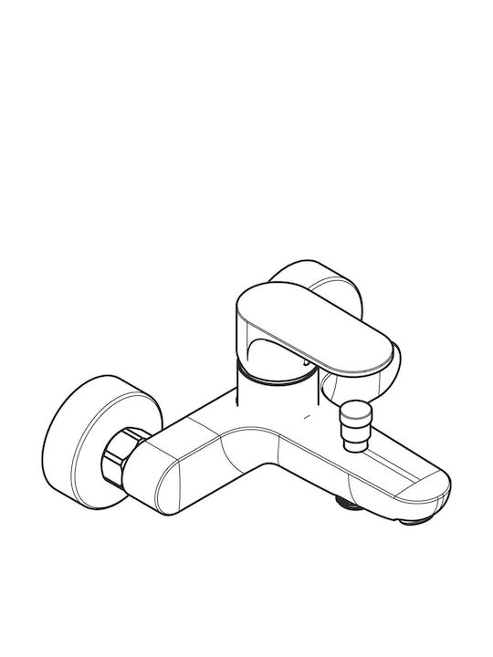 Hansgrohe Rebris S Mixing Bathtub Shower Faucet Silver