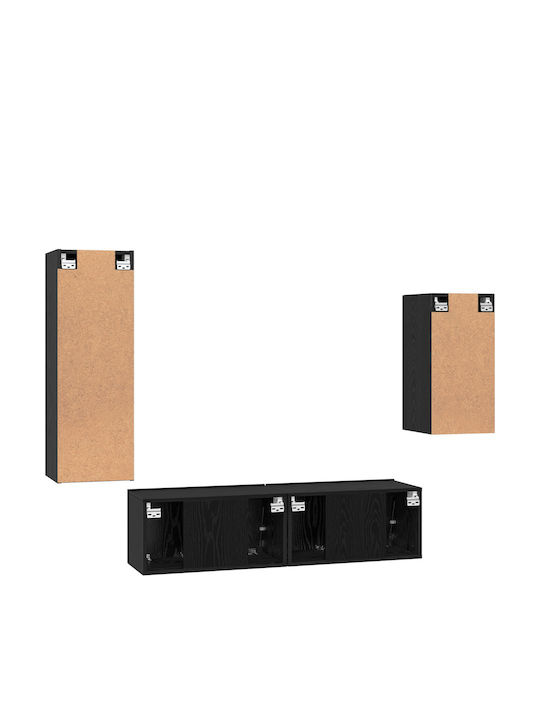Wohnzimmer TV-Einheit Black Oak L30.5xB30xH90cm