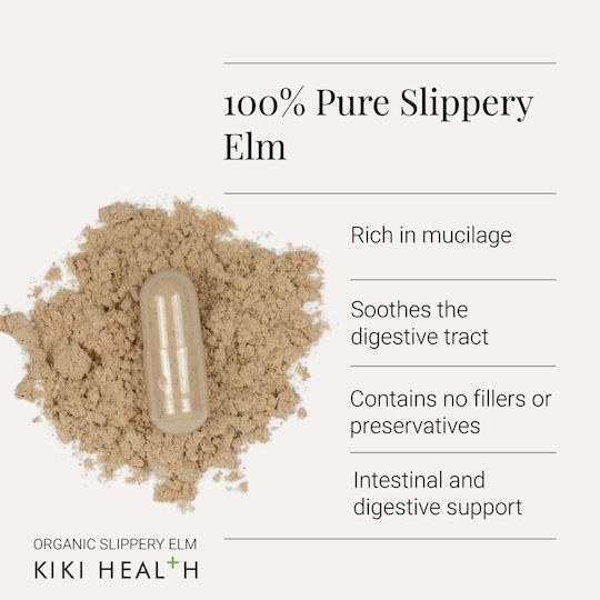 Kiki Health Organic Slippery Elm 60 veg. caps