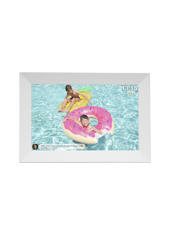 Denver Frameo PFF-1024 Digital Photo Frame with Touch Screen 10.1" Resolution 1280x800 with WiFi White PFF-1024WMK2