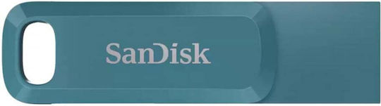 Sandisk Ultra Dual 128GB USB 3.2 Stick with connection USB-A & USB-C Blue