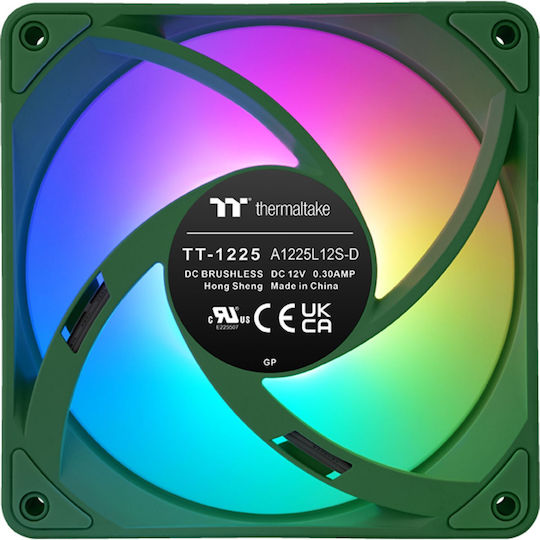 Thermaltake CT120 EX Ventilatoare Pentru Carcasă (2000rpm) cu Iluminare ARGB și Conexiune 4-Pin PWM 3 Buc Verde Racing