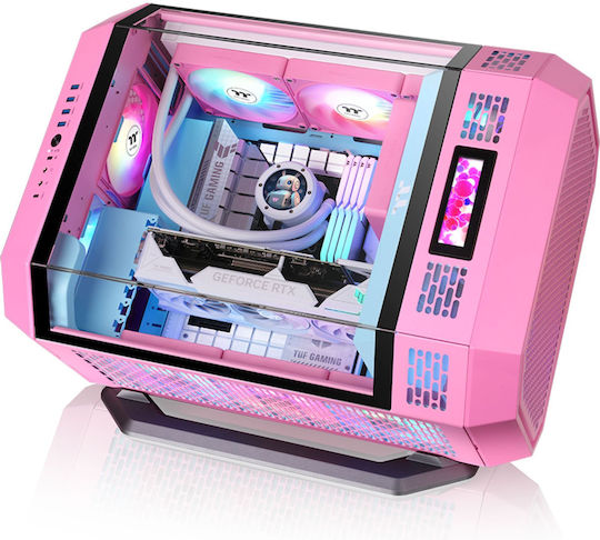 Thermaltake CT120 EX Обратен Перка Вентилатор за Кутия (2000rpm / 65.82cfm) с ARGB Осветление и Свързване 3-Pin / 4-изводна ШИМ 3 бр Розови