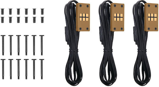 Thermaltake CT140 EX Ventilator Pentru Carcasă Cu Lamă Inversată Cu Iluminare ARGB Și Conexiune 3-Pin / 4-Pin PWM Set 3 Bucăți Gravel Sand
