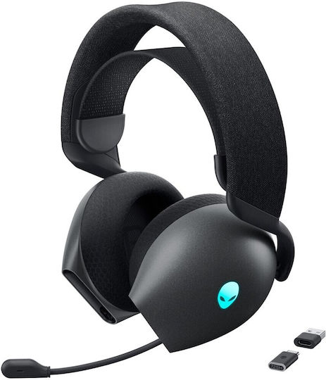 Dell Alienware Tri-Mode Wireless Over Ear Gaming Headset with Connection Bluetooth / USB Dark Side of the Moon