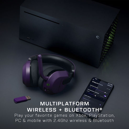 Turtle Beach Stealth 600 (Gen 3) Wireless Over Ear Gaming Headset with Connection Bluetooth Purple