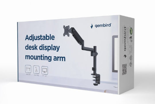 Gembird MA-DA1P-01 Βάση Γραφείου Οθόνης έως 32" με Βραχίονα