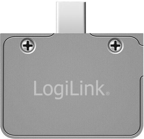 LogiLink Hard Drive Case SATA III NVME with connection Type-C in Schwarz color