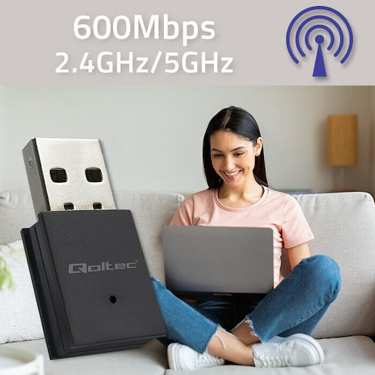 Ultra Fast Mini Wifi Adapter Ac Standard Bt 4.0 Usb 600mbps
