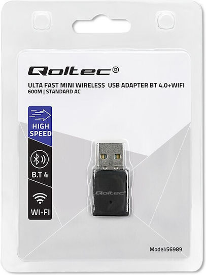 Ultra Fast Mini Wifi Adapter Ac Standard Bt 4.0 Usb 600mbps