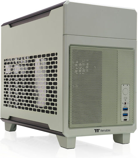 Thermaltake TR100 Mini Tower Κουτί Υπολογιστή Verde Green