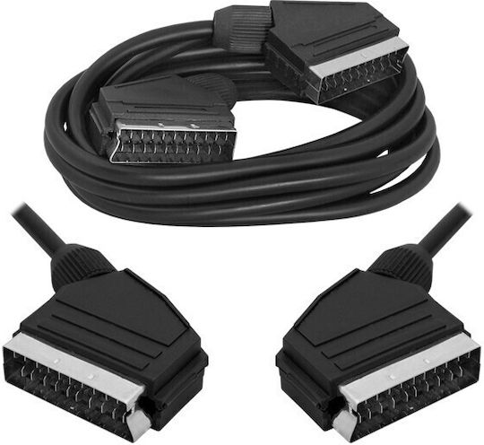 Inne Καλώδιο Scart мъжки - Scart мъжки 1.5м Черен