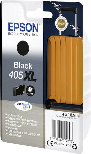 Epson 405XL Γνήσιο Μελάνι Εκτυπωτή InkJet Μαύρο (C13T05H14010)