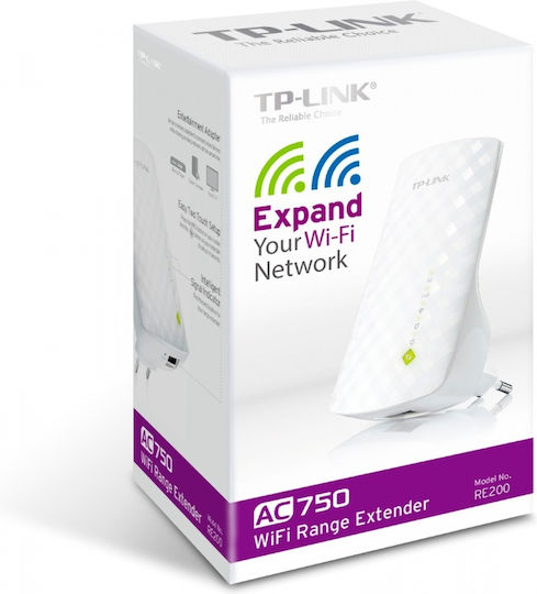 TP-LINK RE200 v1 WiFi удължител Двулентов (2.4 и 5GHz) 750Mbps