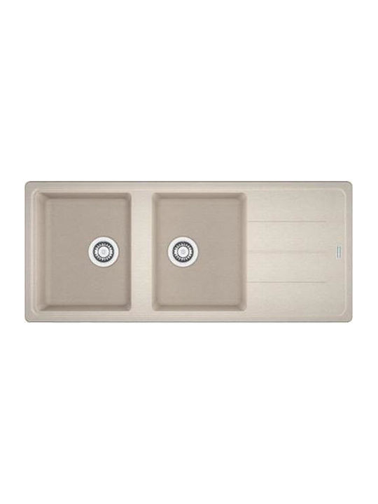 Franke Basis Bfg 621 1140284105 Drop-In Spüle aus Verbundgranulat B116xT50cm Coffee