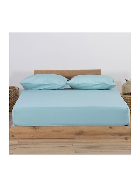 Nef-Nef Homeware Cearșaf Single cu Elastic 100x200+30cm. Jersey 730 Bej