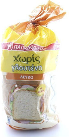 Παπαδοπούλου Ψωμί του τοστ Χωρίς Γλουτένη 300gr