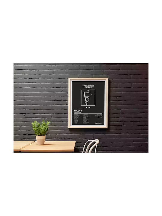Music Poster Weeknd Trilogy Ms096 30cm X 40cm Premium Black Wooden Frame