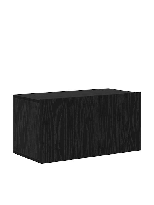 Wohnzimmer TV-Einheit Black Oak L30.5xB30xH90cm