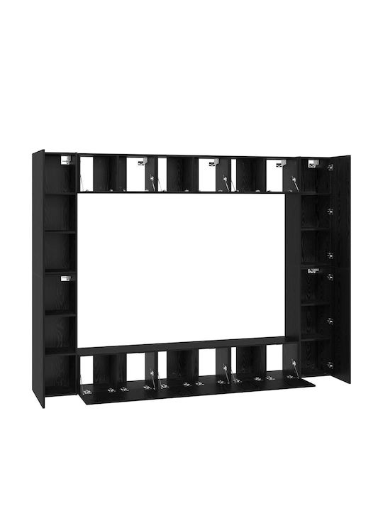 Wohnzimmer TV-Einheit Black Oak L30.5xB30xH90cm