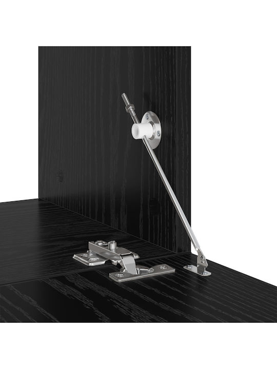 Wohnzimmer TV-Einheit Black Oak L80xB30xH30.5cm