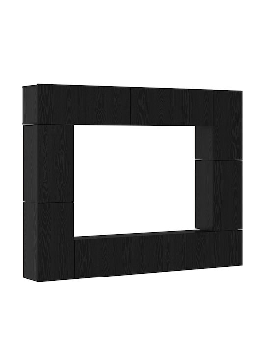 Wohnzimmer TV-Einheit Black Oak L80xB30xH30.5cm