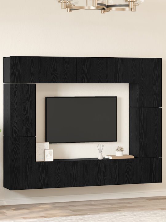 Wohnzimmer TV-Einheit Black Oak L80xB30xH30.5cm