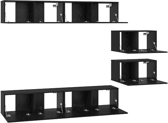 Животно помещение ТВ единица Black Beech Д80xШ30xВ30.5бр