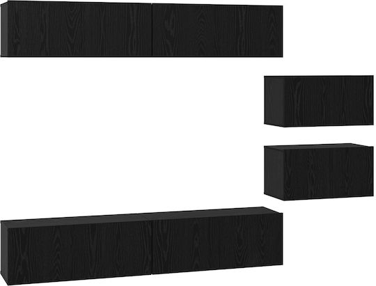 Животно помещение ТВ единица Black Beech Д80xШ30xВ30.5бр