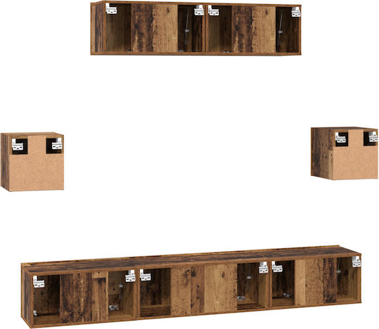 Living Room TV Unit Old Wood L80xW30xH30cm