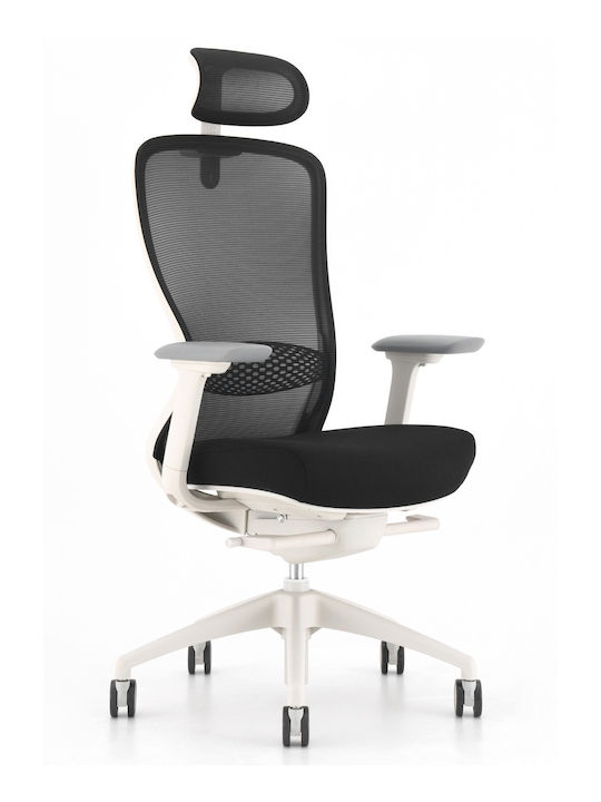 ErgoAction Action Chair VX Scaun De Birou Cu Brațe Reglabile Alb / Gri