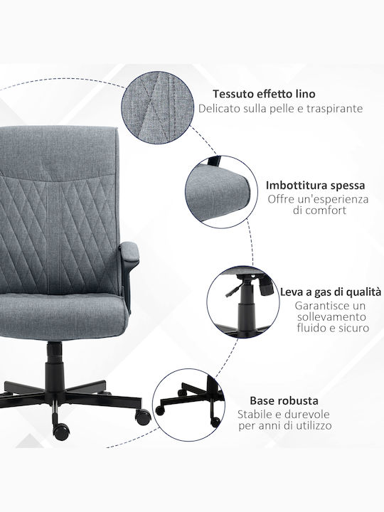 Vinsetto Office Chair with Grey Recline
