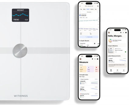 Withings Body Smart Bathroom Scale with Body Fat Counter White