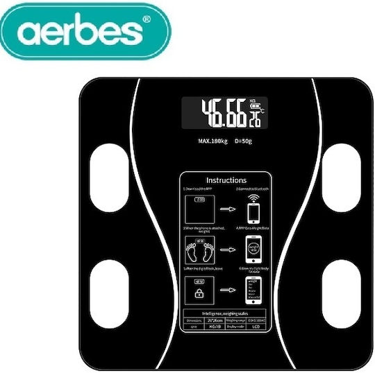 Aerbes AB-J178 Digital Bathroom Scale Black