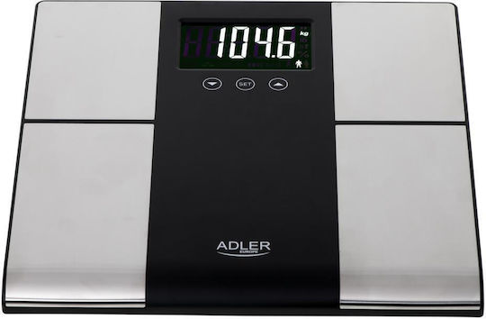 Adler AD 8165 Дигитална Кантар С анализ на мазнини в Сребрист цвят