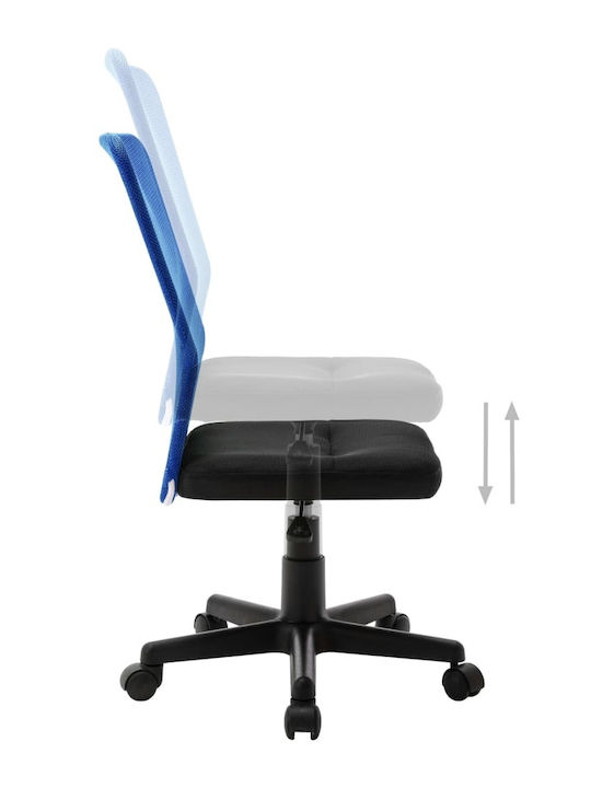 vidaXL Scaun De Birou Negru / Albastru
