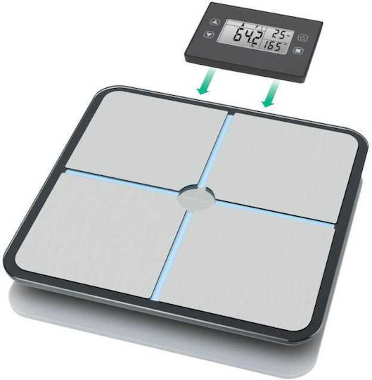 Medisana BS 460 Ψηφιακή Ζυγαριά 180kg με Λιπομετρητή Ασημί