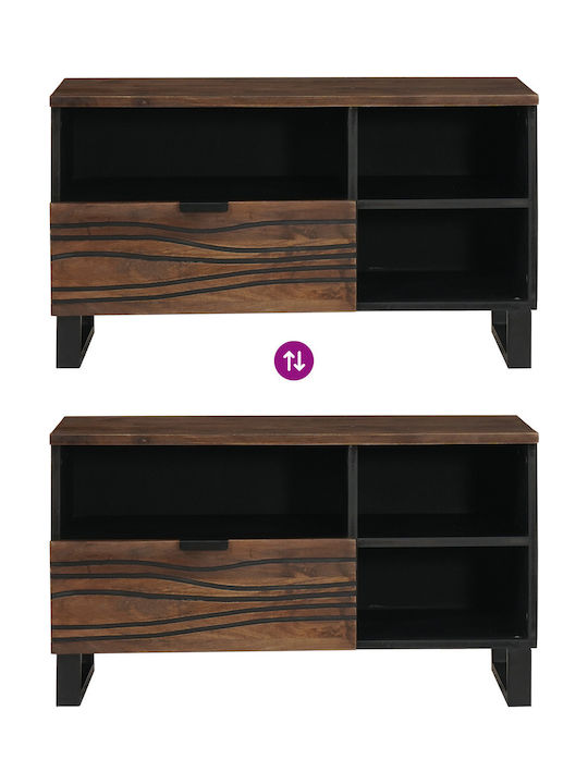 TV Stand Made of Solid Walnut Wood M80xD33.5xH46cm
