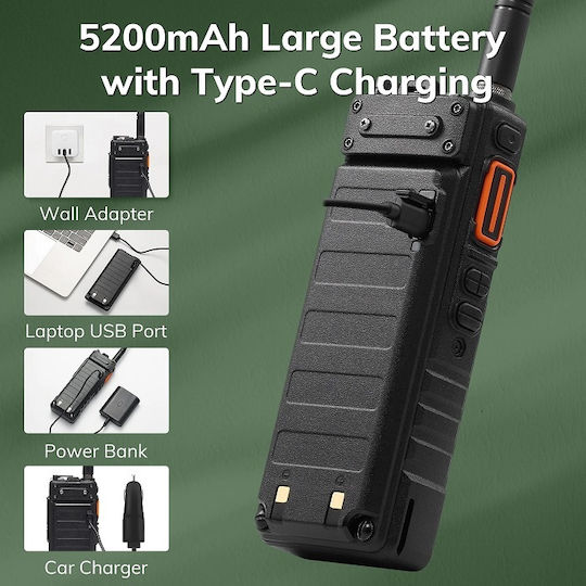 Baofeng UV-25 Transmițător Wireless UHF/VHF 10W cu Ecran Color