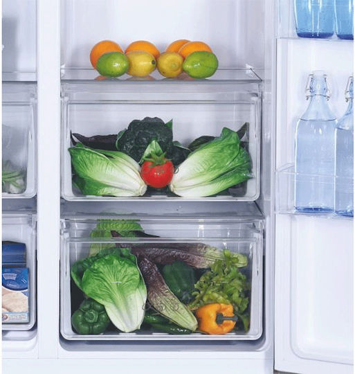 Candy Ψυγείο Ντουλάπα 532lt Total NoFrost Υ177xΠ90xΒ66εκ. Inox CHSVN174X