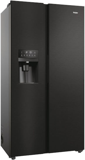 Haier Side-by-Side Kühlschrank 511Es NoFrost H177.5xB90.8xT65.9cm. Schwarz HSR5918DIPB