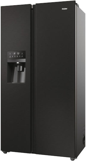 Haier Side-by-Side Kühlschrank 511Es NoFrost H177.5xB90.8xT65.9cm. Schwarz HSR5918DIPB