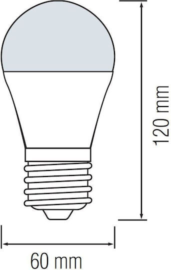 Horoz Electric Bec LED 15W 120mm pentru Soclu E27 Alb natural 1400lm